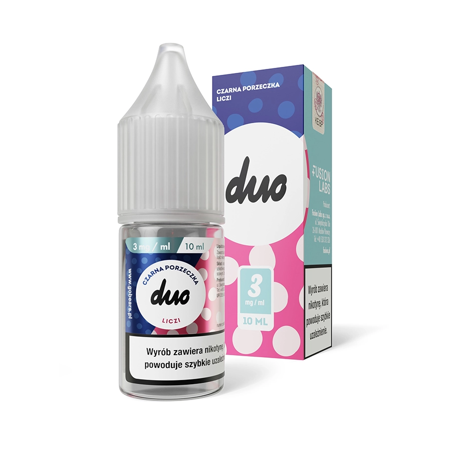 DUO Czarna Porzeczka Liczi 03mg 10ml