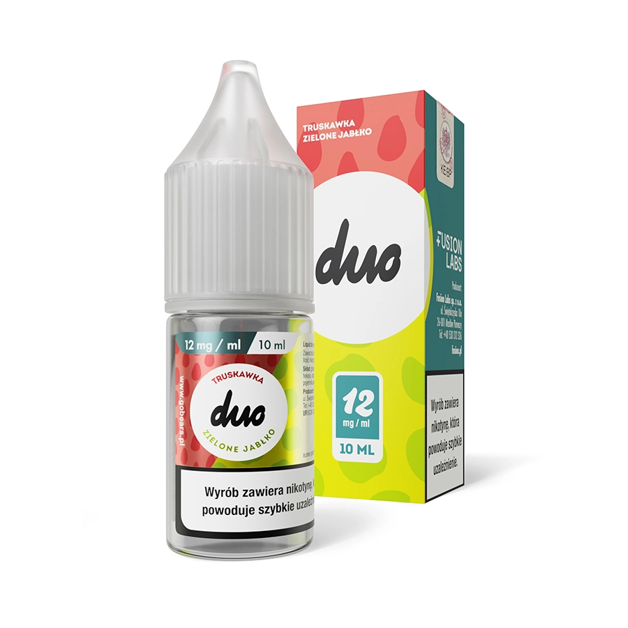 DUO Truskawka Zielone Jabłko 12mg 10ml