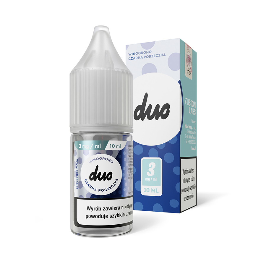 DUO Winogrono Czarna Porzeczka 03mg 10ml